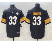 Men's Pittsburgh Steelers #33 Jack Sawyer Black 2025 Vapor Limited Football Stitched Jersey