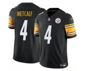 Men's Pittsburgh Steelers #4 DK Metcalf Black 2024 F.U.S.E. Vapor Untouchable Limited Football Stitched Jersey
