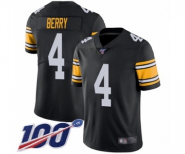 Men's Pittsburgh Steelers #4 Jordan Berry Black Alternate Vapor Untouchable Limited Player 100th Season Football Jersey