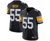 Men's Pittsburgh Steelers #55 Devin Bush Black Alternate Vapor Untouchable Limited Player Football Jersey Men's Pittsburgh Steelers #55 Devin Bush Black Alternate Vapor Untouchable Limited Player Football Jersey