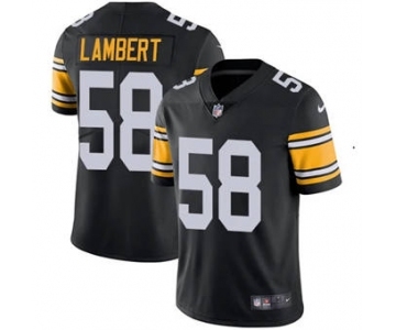 Men's Pittsburgh Steelers #58 Jack Lambert Black Vapor Untouchable Limited Stitched Football Jersey