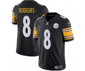Men's Pittsburgh Steelers #8 Aaron Rodgers Black 2025 Vapor Limited Football Stitched Jersey