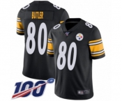 Men's Pittsburgh Steelers #80 Jack Butler Black Team Color Vapor Untouchable Limited Player 100th Season Football Jersey