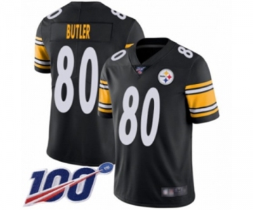 Men's Pittsburgh Steelers #80 Jack Butler Black Team Color Vapor Untouchable Limited Player 100th Season Football Jersey