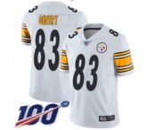 Men's Pittsburgh Steelers #83 Zach Gentry White Vapor Untouchable Limited Player 100th Season Football Jersey