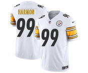 Men's Pittsburgh Steelers #99 Derrick Harmon White 2025 Draft F.U.S.E. Vapor Limited Football Stitched Jersey