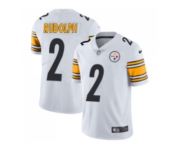 Nike Pittsburgh Steelers #2 Mason Rudolph White Men Stitched NFL Vapor Untouchable Limited Jersey