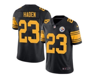 Nike Pittsburgh Steelers #23 Joe Haden Black Men Stitched NFL Limited Rush Jersey