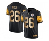 Nike Pittsburgh Steelers #26 Le'Veon Bell Black Men's Stitched NFL Limited Gold Rush Jersey