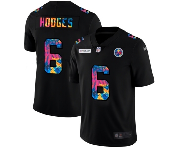Pittsburgh Steelers #6 Devlin Hodges Men's Nike Multi-Color Black 2020 NFL Crucial Catch Vapor Untouchable Limited Jersey