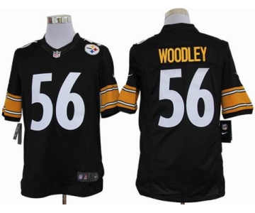 nike nfl jerseys pittsburgh steelers #56 woodley black[nike limited]