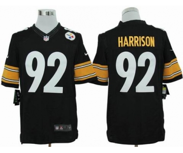 nike nfl jerseys pittsburgh steelers #92 harrison black[nike limited]