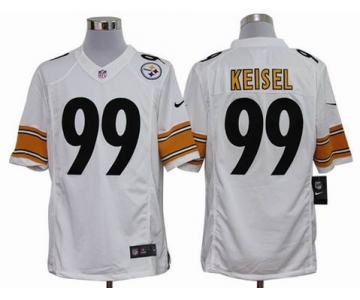 nike nfl jerseys pittsburgh steelers #99 keisel white[nike limited]