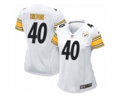 Women Nike Pittsburgh Steelers #40 Mike Hilton Game White NFL Jersey
