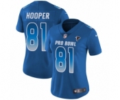 Women's Atlanta Falcons #81 Austin Hooper Limited Royal Blue NFC 2019 Pro Bowl Football Jersey