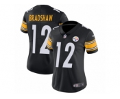 Women's Nike Pittsburgh Steelers #12 Terry Bradshaw Vapor Untouchable Limited Black Team Color NFL Jersey