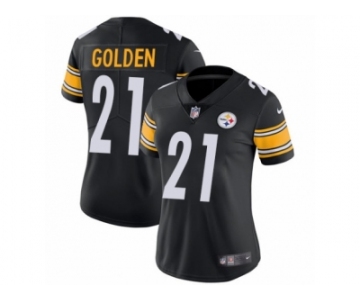 Women's Nike Pittsburgh Steelers #21 Robert Golden Vapor Untouchable Limited Black Team Color NFL Jersey