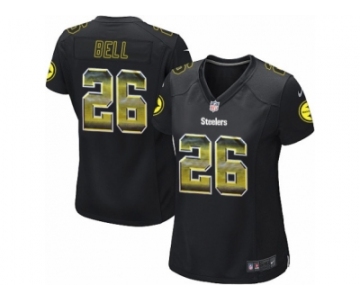 Women's Nike Pittsburgh Steelers #26 Le'Veon Bell Limited Black Strobe NFL Jersey