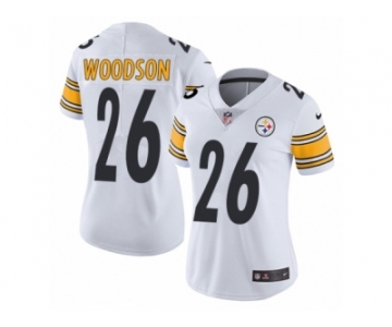 Women's Nike Pittsburgh Steelers #26 Rod Woodson Vapor Untouchable Limited White NFL Jersey