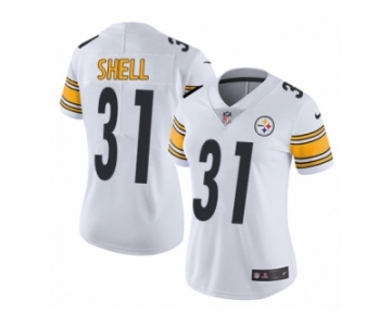 Women's Nike Pittsburgh Steelers #31 Donnie Shell Vapor Untouchable Limited White NFL Jersey