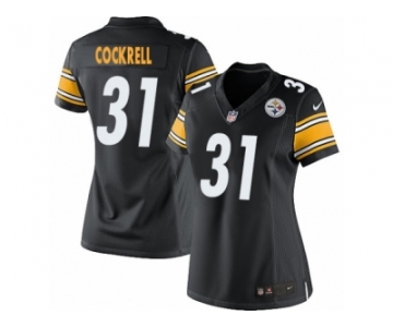Women's Nike Pittsburgh Steelers #31 Ross Cockrell Limited Black Team Color NFL Jersey