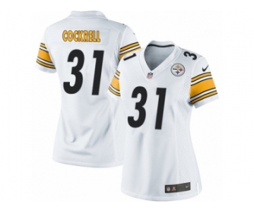 Women's Nike Pittsburgh Steelers #31 Ross Cockrell Limited White NFL Jersey