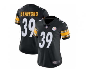 Women's Nike Pittsburgh Steelers #39 Daimion Stafford Black Team Color Vapor Untouchable Limited Player NFL Jersey