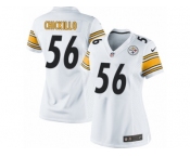 Women's Nike Pittsburgh Steelers #56 Anthony Chickillo Limited White NFL Jersey