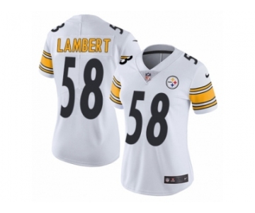 Women's Nike Pittsburgh Steelers #58 Jack Vapor Untouchable Lambert Limited White NFL Jersey