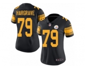 Women's Nike Pittsburgh Steelers #79 Javon Hargrave Limited Black Rush NFL Jersey