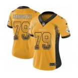 Women's Nike Pittsburgh Steelers #79 Javon Hargrave Limited Gold Rush Drift Fashion NFL Jersey