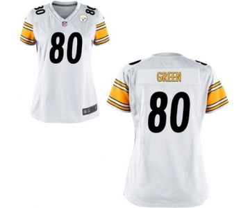 Women's Nike Pittsburgh Steelers #80 Ladarius Green White NFL Jersey
