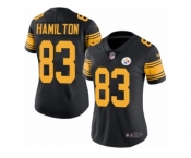 Women's Nike Pittsburgh Steelers #83 Cobi Hamilton Limited Black Rush NFL Jersey