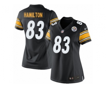 Women's Nike Pittsburgh Steelers #83 Cobi Hamilton Limited Black Team Color NFL Jersey