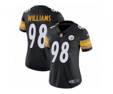 Women's Nike Pittsburgh Steelers #98 Vince Williams Vapor Untouchable Limited Black Team Color NFL Jersey