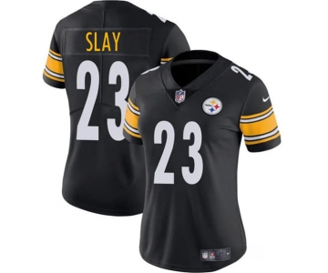 Women's Pittsburgh Steelers #23 Darius Slay Black 2025 Vapor Untouchable Limited Football Stitched Jersey