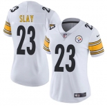 Women's Pittsburgh Steelers #23 Darius Slay White 2025 Vapor Untouchable Limited Football Stitched Jersey Women's Pittsburgh Steelers #23 Darius Slay White 2025 Vapor Untouchable Limited Football Stitched Jersey