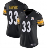 Women's Pittsburgh Steelers #33 Jack Sawyer Black 2025 Draft Vapor Untouchable Limited Football Stitched Jersey