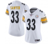 Women's Pittsburgh Steelers #33 Jack Sawyer White 2025 Draft Vapor Untouchable Limited Football Stitched Jersey