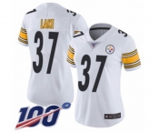 Women's Pittsburgh Steelers #37 Carnell Lake White Vapor Untouchable Limited Player 100th Season Football Jersey