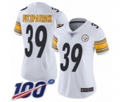 Women's Pittsburgh Steelers #39 Minkah Fitzpatrick White Vapor Untouchable Limited Player 100th Season Football Jersey