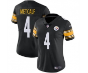 Women's Pittsburgh Steelers #4 DK Metcalf Black 2025 Vapor Football Stitched Jersey