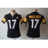 nike women nfl jerseys pittsburgh steelers #17 wallace black[nike limited]