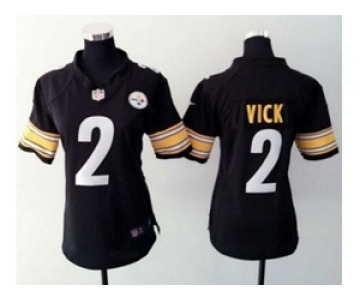 nike women nfl jerseys pittsburgh steelers #2 vick black[nike]