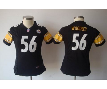 nike women nfl jerseys pittsburgh steelers #56 woodley black[nike]