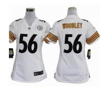 nike women nfl jerseys pittsburgh steelers #56 woodley white[nike]