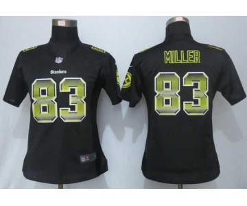 nike women nfl jerseys pittsburgh steelers #83 miller black[Strobe Limited]