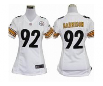 nike women nfl jerseys pittsburgh steelers #92 harrison white[nike]