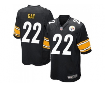 Youth Nike Pittsburgh Steelers #22 William Gay Black jerseys