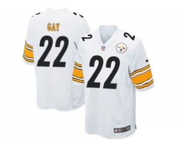 Youth Nike Pittsburgh Steelers #22 William Gay white jerseys